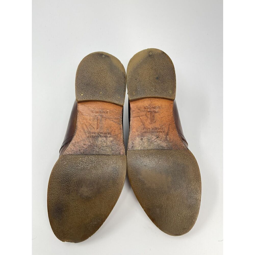 J. Shoes Monarch Brown Leather Lace-Up Plain Toe Shoes Chukka Boots Men's US 9.5 - Picture 13 of 16